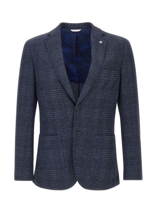 Giacca a quadri blu MANUEL RITZ | 3932G2900MC 253763.89